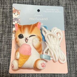 Mofusand x Miniso Phone Back clip and Lanyard